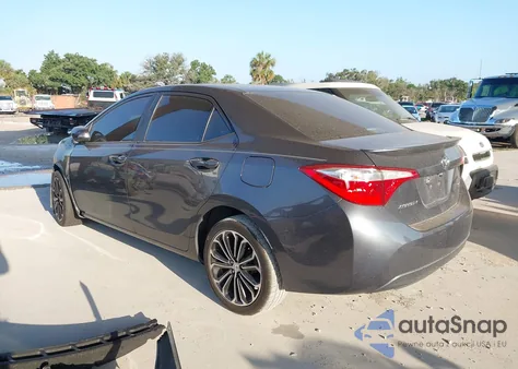 2015 Toyota Corolla S Plus from USA, damaged, VIN 5YFBURHE0FP316675